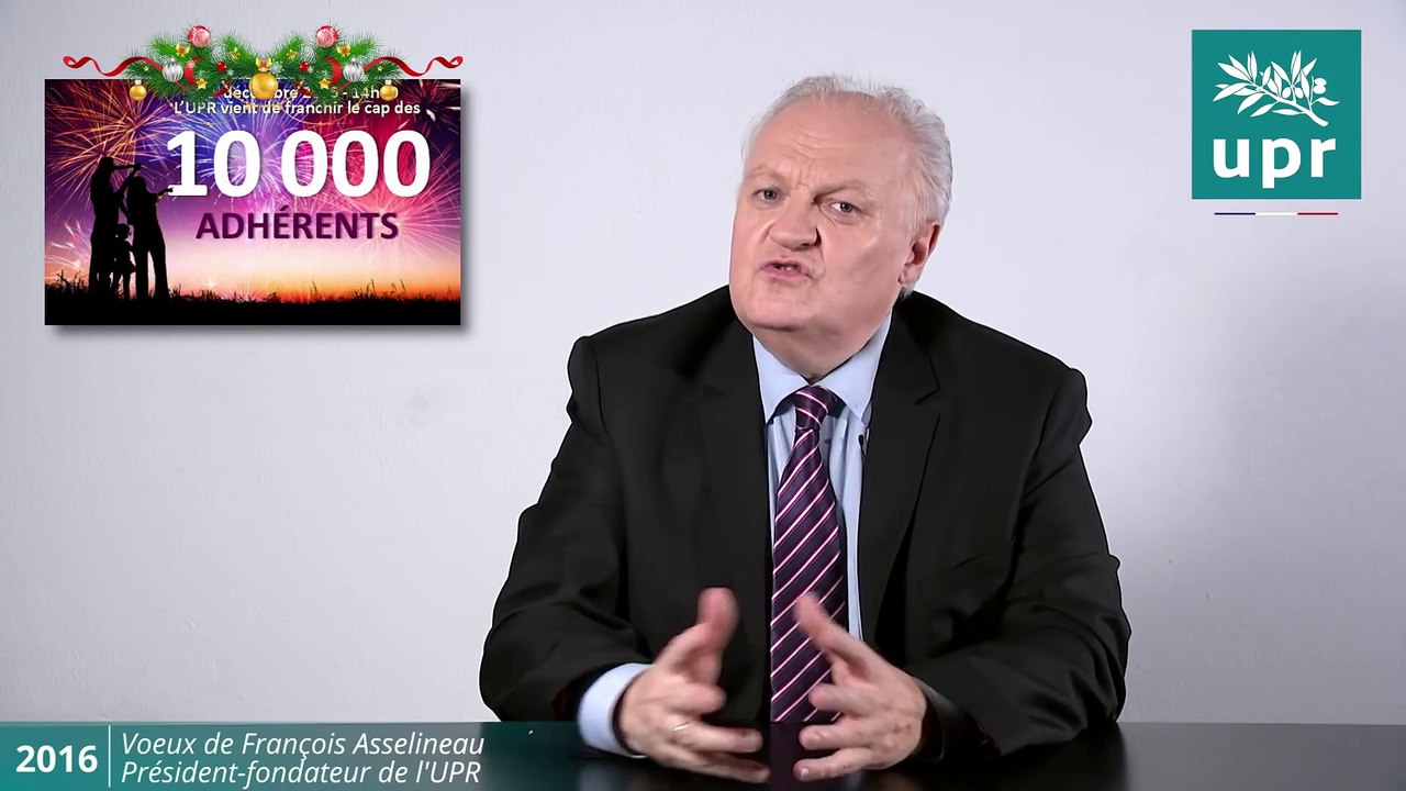 Voeux de François Asselineau pour 2016