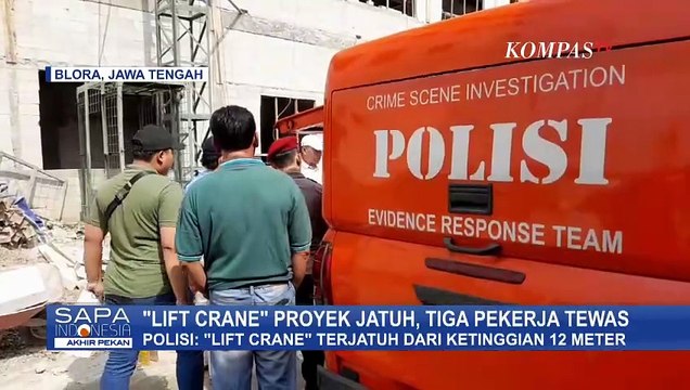 Lift Crane Proyek di Blora Jatuh dari Ketinggian 12 Meter, 3 Pekerja Tewas