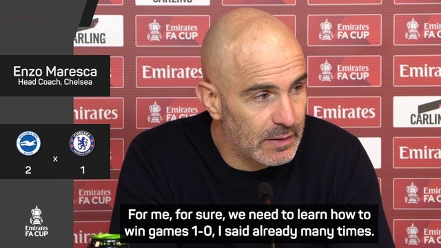 'Chelsea need to learn how to win games 1-0' - Maresca reflects on FA Cup loss