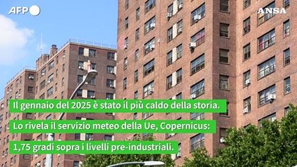 Anche a gennaio la febbre della Terra non si placa