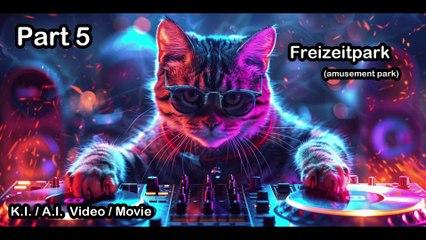 AI Cat im Freizeit Park Funny Cats Movie A.I. / K.I. Part 5