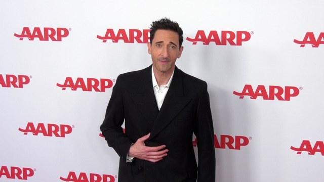 Adrien Brody 2025 AARP's Movies for Grownups Awards Red Carpet