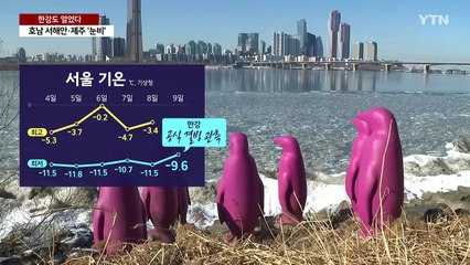 한강 흐름 멈췄다, '역대 2번째 늦은 공식 결빙'...한파 점차 약화 / YTN