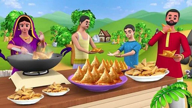 Dhaba Cart Samosa Seller Hindi Moral Stories New | Hindi Stories Kahaniya | Hindi Kahani Cartoons