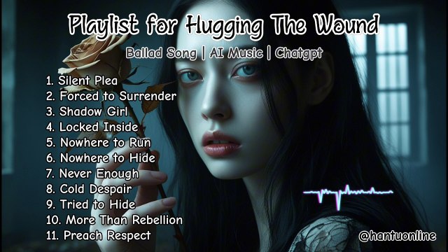 Playlist for Hugging The Wound | Ballad Song | AI Music| Chatgpt | English Song