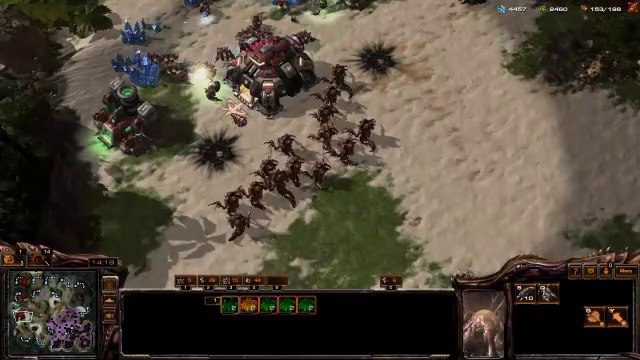 [StarCraft 2]No.0341 Great ZERG Player vs Hard A.I, WIN[Queens' Defense, &, Mass-Hydra].CUT.01'26-18'49