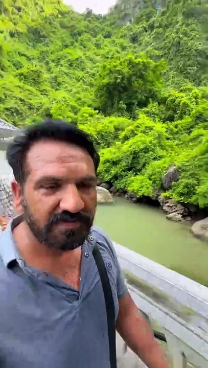 "🛳️✨ Sung Sot Cave tour complete – now back on the cruise, sailing through Halong Bay's stunning landscapes. Adventure continues! 🌊🚤