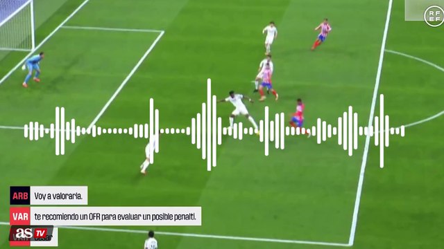 El AUDIO del VAR en el PENALTI de TCHOUAMÉNI que pitó SOTO GRADO | REAL MADRID - ATLÉTICO DE MADRID