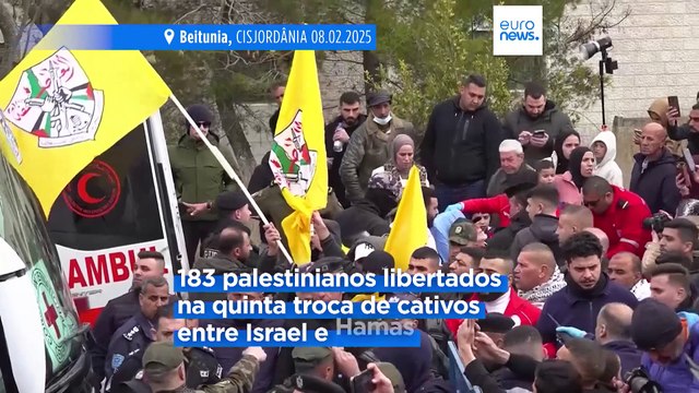 Multidões na Cisjordânia e Gaza saúdam 183 palestinianos libertados das prisões por Israel