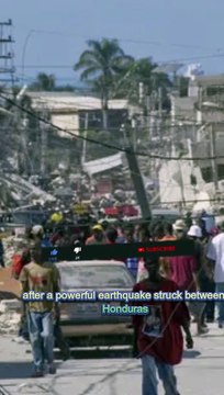Major earthquake shakes Caribbean tsunami threat subsides for islands #shorts #earthquake #caribbean