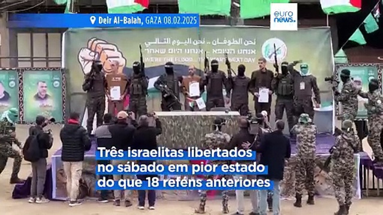 Estado de saúde dos reféns libertados em Gaza é preocupante, dizem médicos israelitas