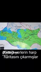 Timur Han'ın Mezarının Bulunduğu Müzedeki Timur Haritası #Türkler #Hanlar #Tarih