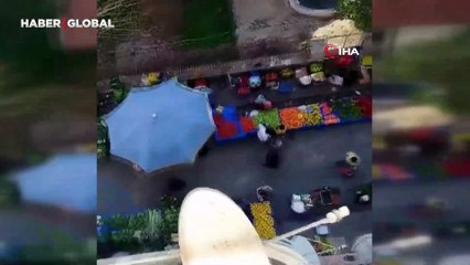 Pazar yerinde yumruklu kavga