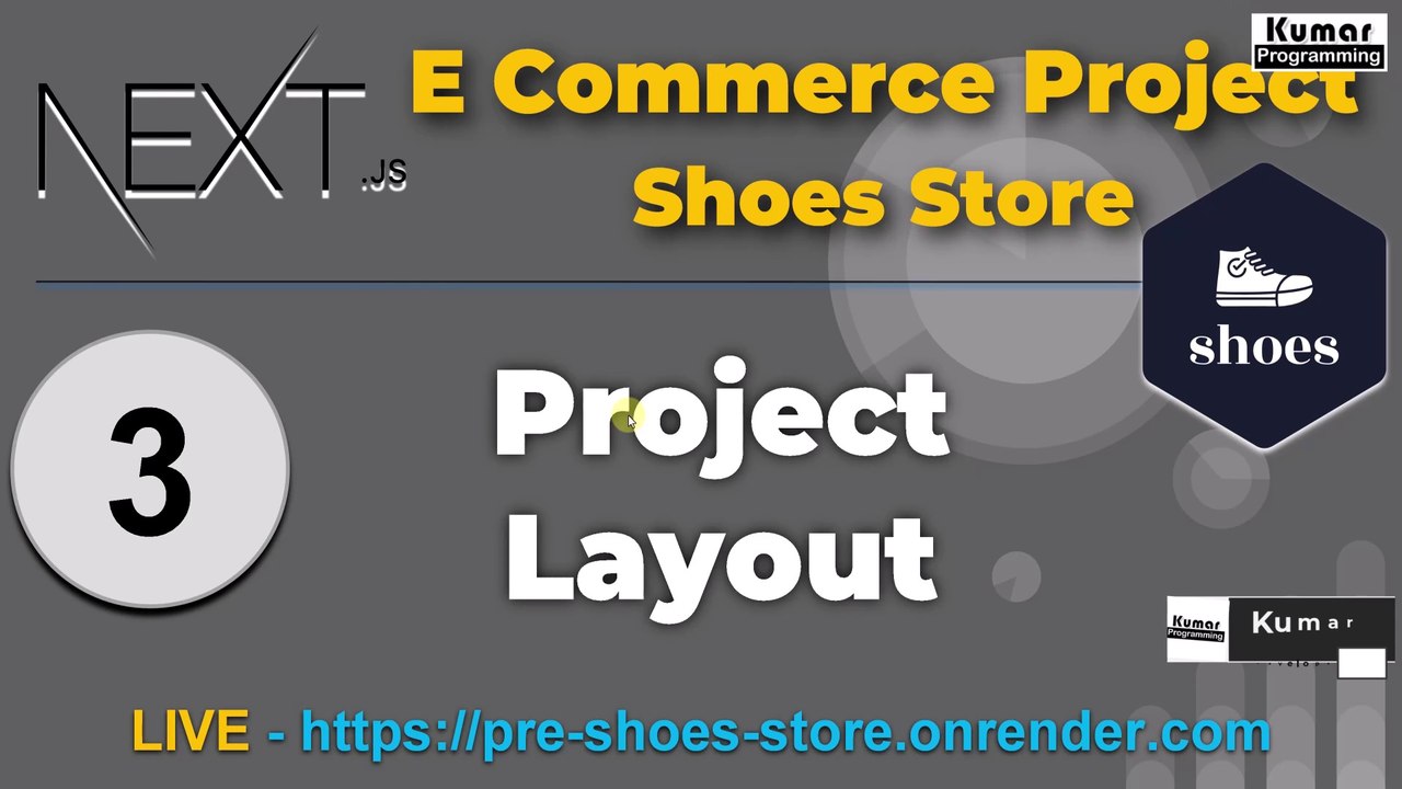 3 - Project Layout  - Next.Js eCommerce Complete Project  (React js , PostgreSql, Prisma, ShadCN)