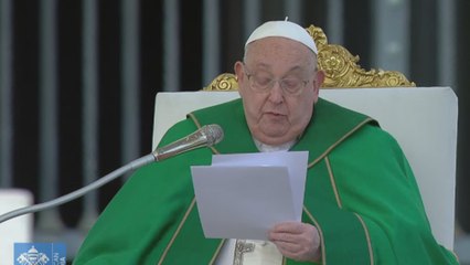 El Papa Francisco interrumpe la lectura de su homilía "por dificultades en la respiración"