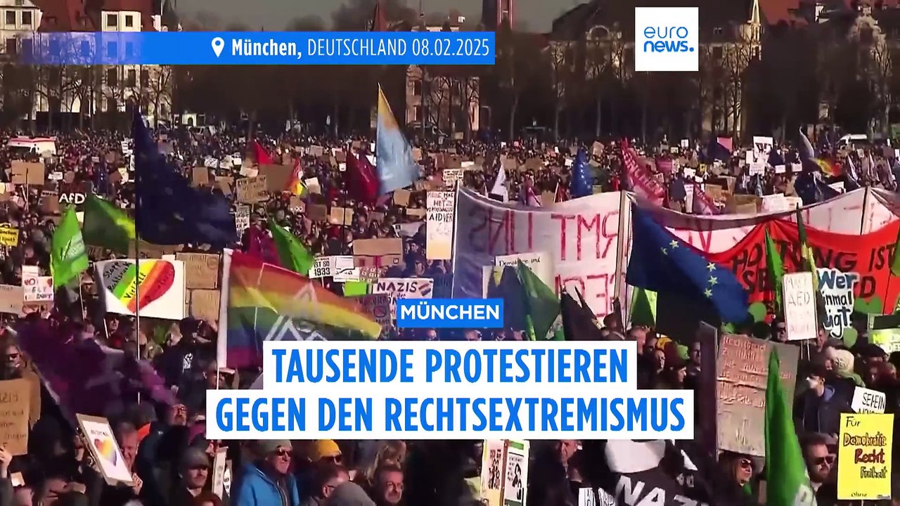 München: Tausende protestieren gegen den Rechtsextremismus