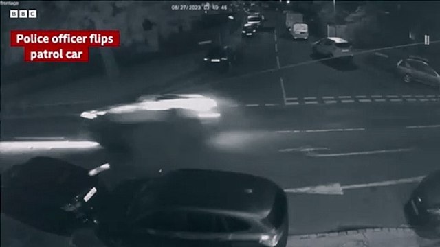 Police officer sacked after flipping patrol car onto roof before lying about crash