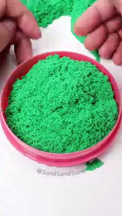Very Satisfying Video Kinetic Sand Cutting and Squish #6