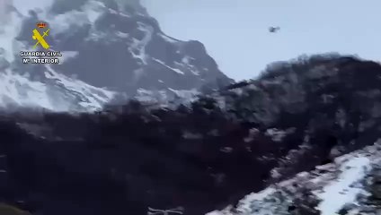 Rescate del cadáver del montañero en León