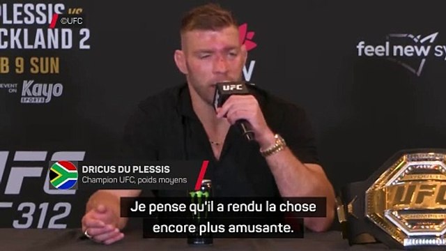 UFC 312 - Du Plessis veut défendre sa ceinture contre Chimaev et non Imavov