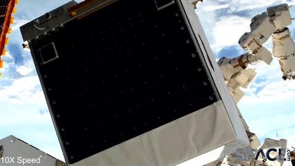 Time-Lapse Of Space Station Robot Dancing With Dust Collector