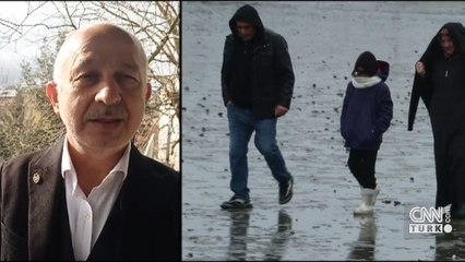 Silivri'de deniz 150 metre çekildi, paniğe neden oldu