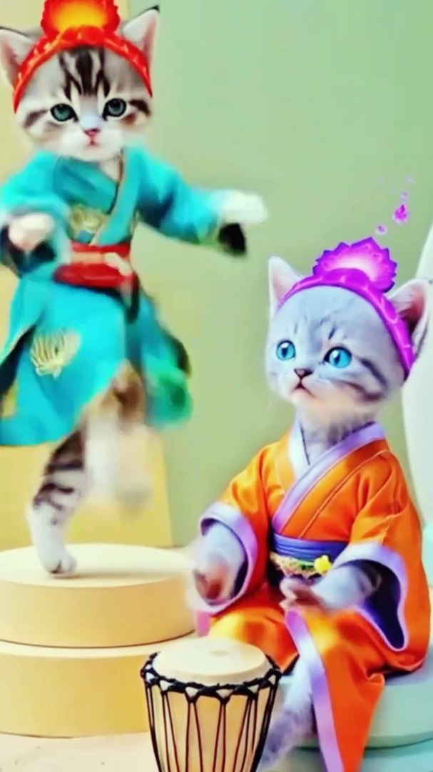 ⁣Crazy Cute Cat Dancing 💜😹 | cutecat | cats | cat