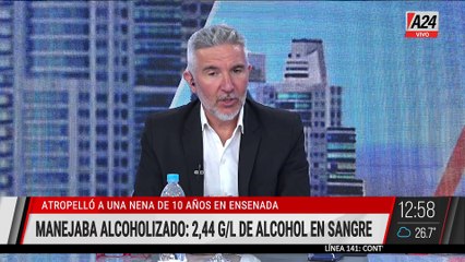 🔴ENSENADA: ATROPELLÓ A UNA NENA DE 10 AÑOS CON 2,44 GRAMOS DE ALCOHOL EN SANGRE