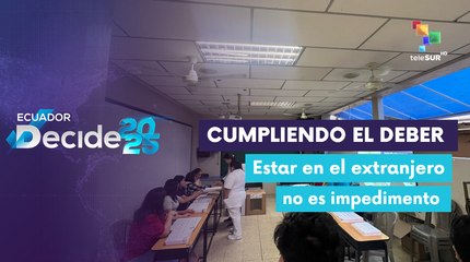 Ecuatorianos en Colombia participan en elecciones generales