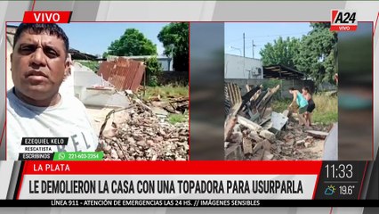 🚨 LA PLATA: LE DEMOLIERON LA CASA A UNA MUJER CON DISCAPACIDAD CUANDO SALIÓ A COMPRAR
