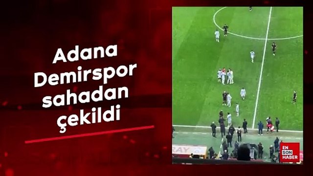 Adana Demirspor, Galatasaray maçında sahadan çekilme kararı aldı