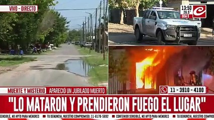 Fueron a apagar un incendio y encontraron un cuerpo dentro de la casa
