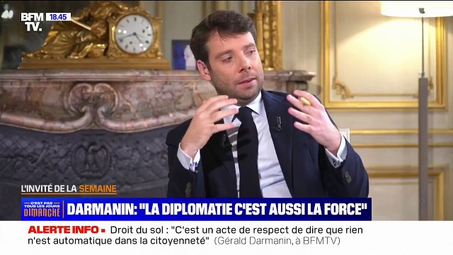 Gérald Darmanin: Il faut modifier la loi, pour que l'on ne puisse marier que des gens qui sont Français ou des étrangers réguliers