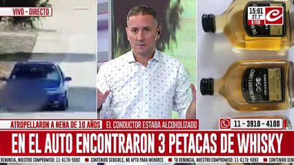 Detuvieron al borracho al volante que atropelló a nena de 10 años