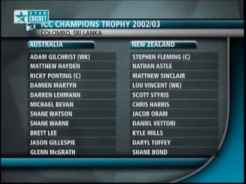 Australia vs New Zealand, 4th Match at Colombo | 2002 ICC Champions Trophy