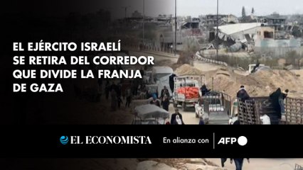 El ejército israelí se retira del corredor de Gaza