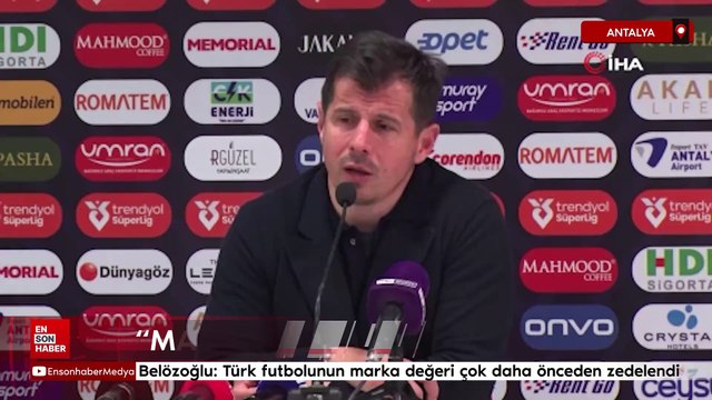 Emre Belözoğlu: Türk futbolunun marka değeri çok daha önceden zedelendi