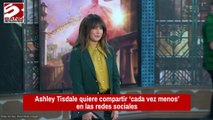 Ashley Tisdale quiere compartir 'cada vez menos' en las redes sociales