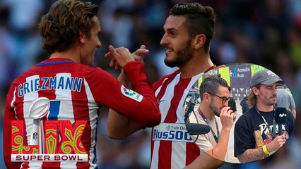 Griezmann y Koke llegan a Nueva Orleans para disfrutar del Super Bowl LIX