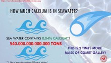 How much calcium is in seawater?