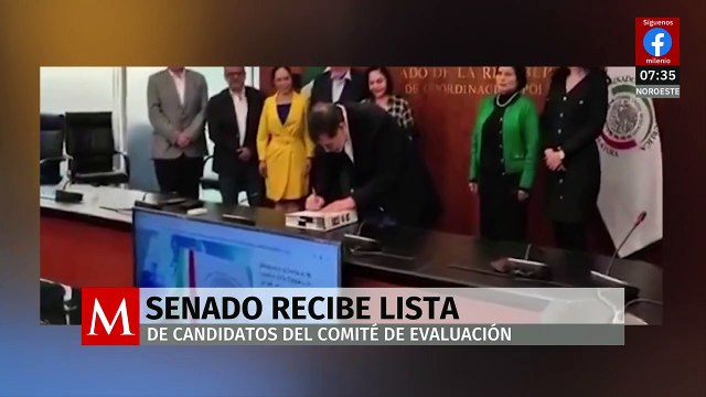 Senado recibe lista de candidatos del Comité del Ejecutivo para la elección del Poder Judicial