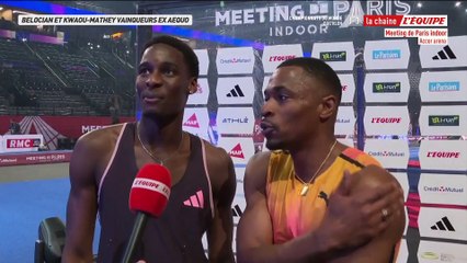 Ex aequo à Paris : Belocian et Kwaou-Mathey remportent la finale du 60m haies 🏅