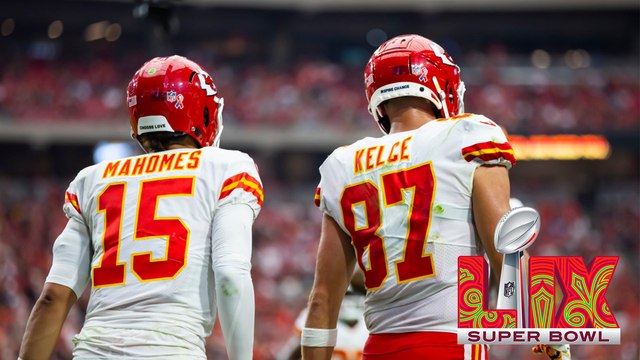 Patrick Mahomes y Travis Kelce lideran a los Chiefs contra los Eagles en el Super Bowl LIX