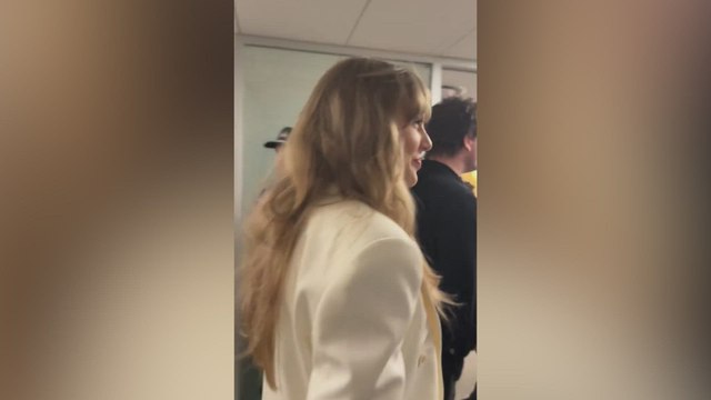 Taylor Swift surprises fans with a warm 'hello' as she arrives at Super Bowl LIX