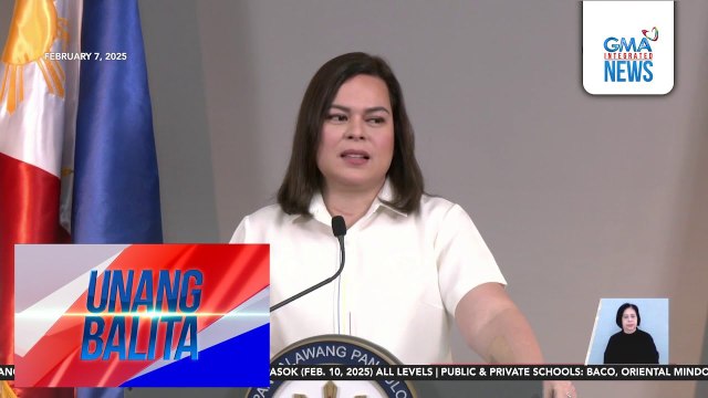 VP Sara Duterte sa kaniyang impeachment – God save the Philippines | Unang Balita