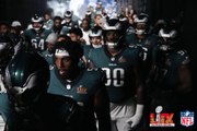 Los Eagles y su entrada al campo con la presentación de Bradley Cooper