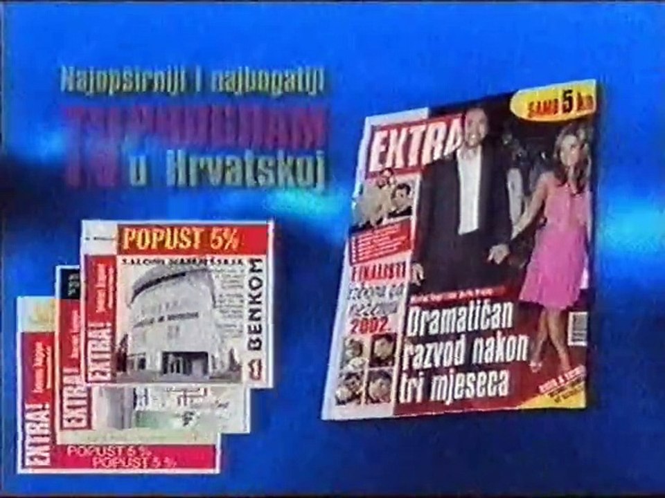 Nova TV prosinac 2002. - Reklame