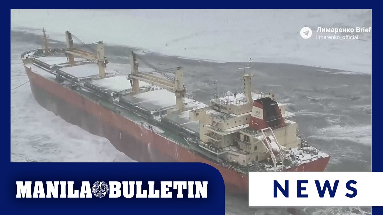 Chinese cargo ship runs aground on Russia's Pacific region of Sakhalin; no spill reported