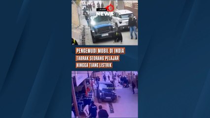 Pengemudi Mobil di India Kabur, Setelah Tabrak Anak Sekolah dan Tiang Listrik