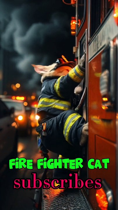 Fire Fighter Cat
